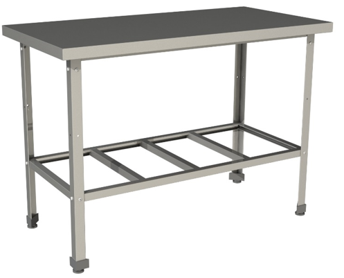 Стол производственный с полкой решеткой Restoinox СП-4/6-Р-ЭН
