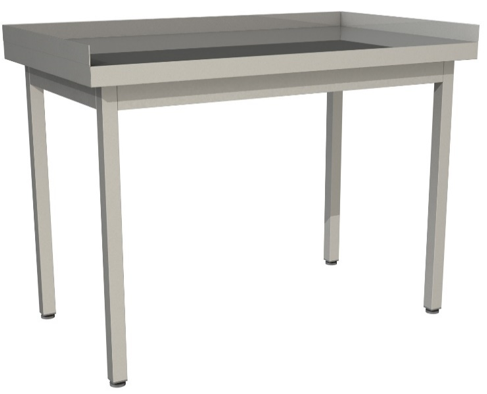Стол производственный с тремя бортами Restoinox СП-4/6-3Б