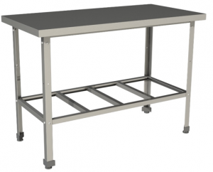 Стол производственный с полкой решеткой Restoinox СП-4/6-Р-ЭН