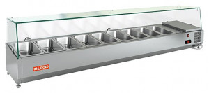 Настольная холодильная витрина для ингредиентов HICOLD VRX 1500 1/4