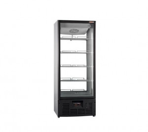 Шкаф с стеклянной дверью,прозрачная стенка (R 700 MSW)